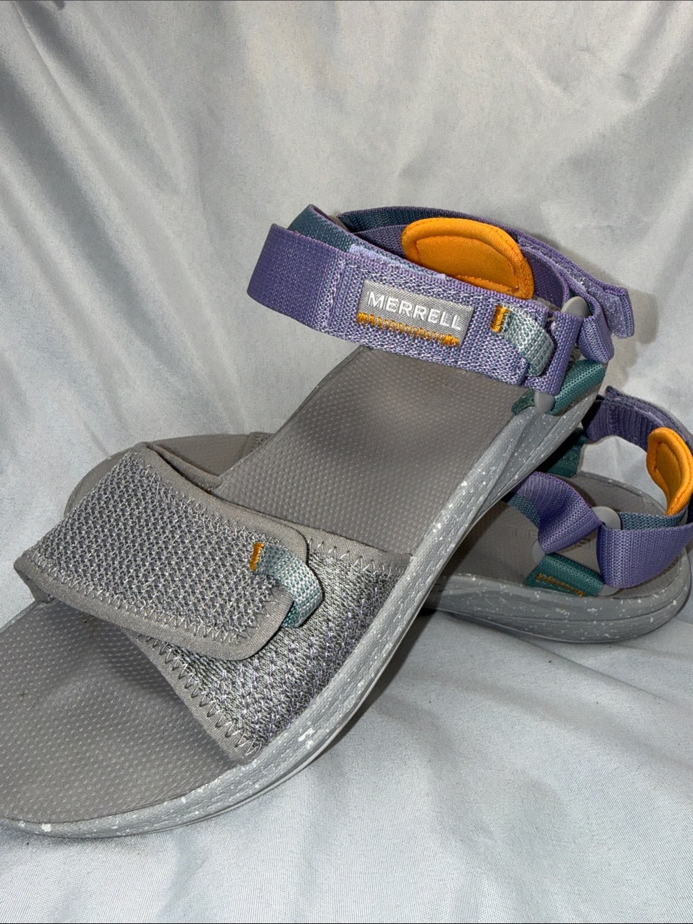 Merrell Gray, Purple & Orange Women's Outdoor Sport Sandals